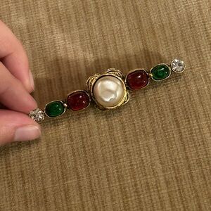 Vintage Chanel Maison Gripoix Bar Brooch